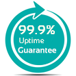99.9% Uptime guarantee